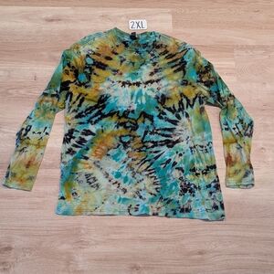 New Reverse Tiedye Unisex Long Sleeve Shirt